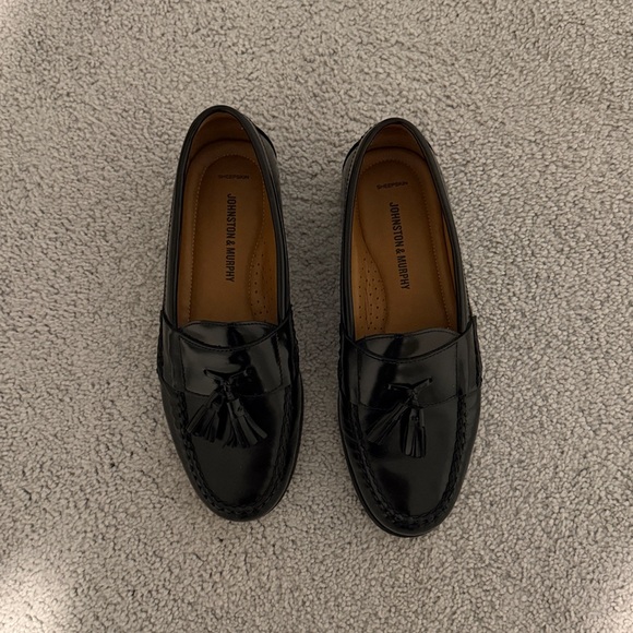 Johnston & Murphy black loafers with tassel, only worn 1x - Picture 4 of 4